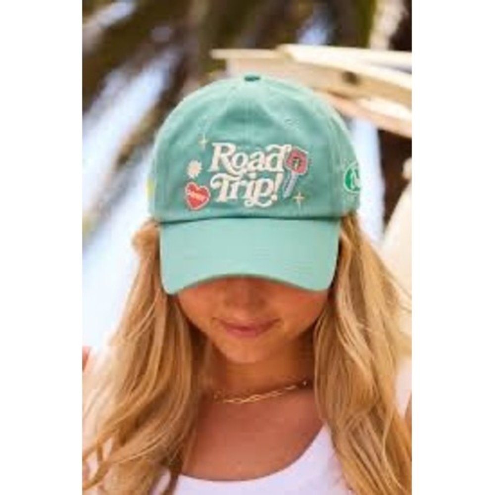 Starbucks x Dandy Worldwide Road Trip Baseball Cap Teal Green Hat 011187237 NEW
